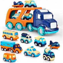 Paquete de 9 juguetes de coches para niños y niñas de 2, 3, 4, 5 años, rega...