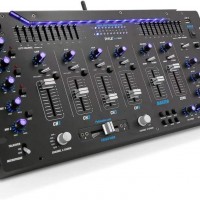 Pyle Mezclador de 6 canales, controlador Bluetooth DJ, mezclador estéreo, i...