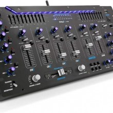 Pyle Mezclador de 6 canales, controlador Bluetooth DJ, mezclador estéreo, i...
