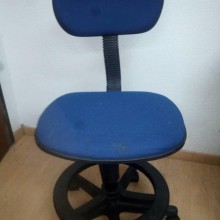 Silla Cajero Barra Alta Buenas Condiciones Azul