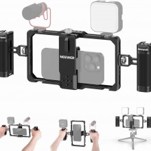 NEEWER Kit Estabilizador de Celular Doble Asa y Montura para Micrófono para...