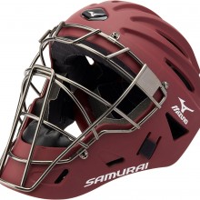 Mizuno G4 Samurai Casco receptor joven Terracota