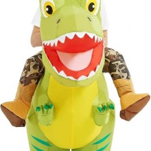 Disfraz Inflable de Dinosaurio Verde para Adulto